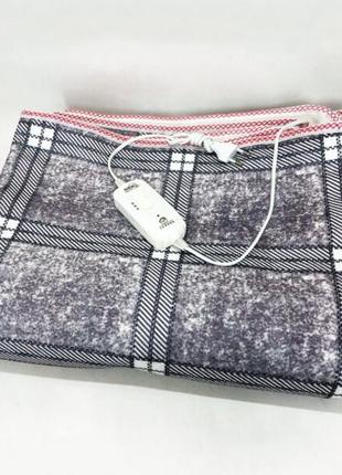 Электропростынь электрическая простынь с подогревом electric blanket 150х180см. цвет: серый с фиолетовым оттенком
