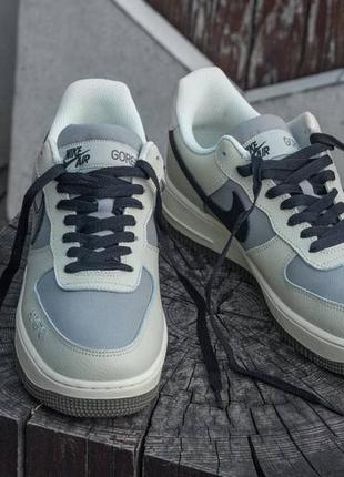 Мужские кроссовик nike air force gore-tex beige\grey