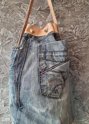 Рюкзак джинсовий(італія)3 фото
