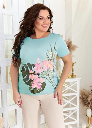 Стильная блуза xxl+ актуальный принт