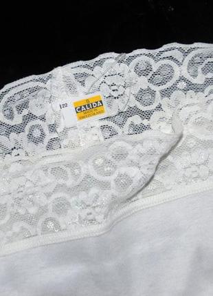 Комфортные мягкие беленькие трусики трусы из швейцарского хлопка трусы calida (швейцария)