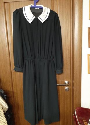 Винтажное английское платье в стиле венздей с готическими элементами3 фото