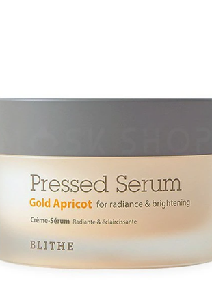 Крем-сыворотка с экстрактом абрикоса для сияния кожи 22 мл blithe pressed serum gold apricot4 фото