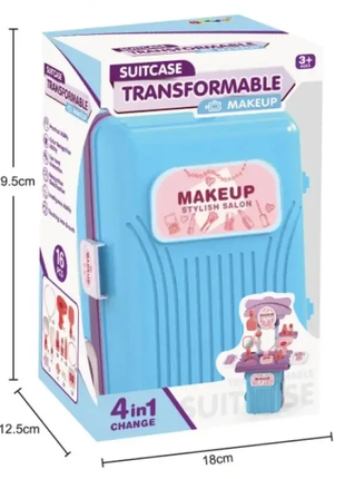 Игровой набор чемодан suitcase transformable makeup4 фото