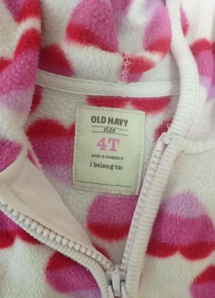 Кофта фліс 4р. old navy 4