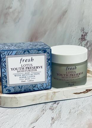 Щоденний зволожуючий крем проти старіння з антиоксидантами для fresh lotus youth preserve moisturizer1 фото