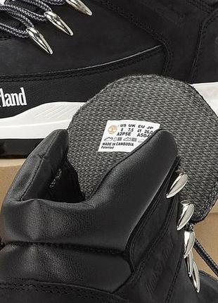 Высокие зимние мужские кроссовки с мехом в стиле timberland 🆕 ботинки тимберленд5 фото