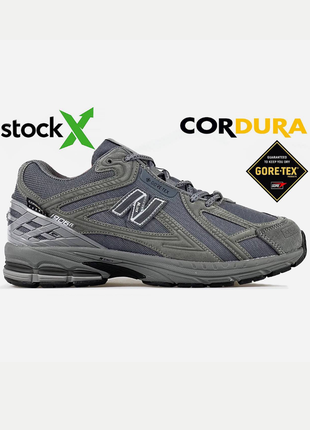 Мужские зимние кроссовки new balance 1906r cordura, gore-tex. спортивные кроссовки. мех, водостойкие. цвет сорый с хаки.