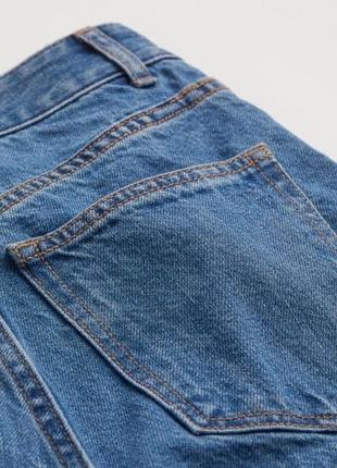 Расклешенные джинсы до щиколотки джинсовый синий h&m размер 402 фото
