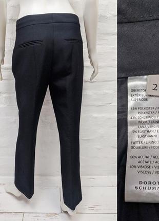 Dorothee schumacher элегантные оригинальные брюки в составе плотная гладкая шерсть2 фото