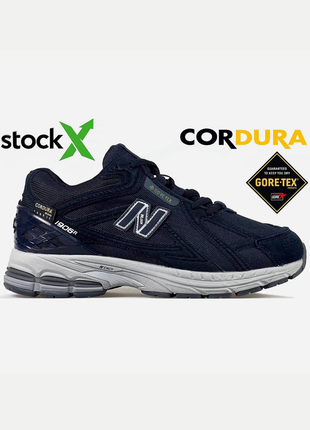 Чоловічі зимові кросівки new balance 1906r cordura, gore-tex. спортивні кросівки. хутро, водостійкі. колір cиній з сірим.