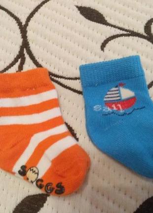 Носки хлопковые на мальчике 3-6 месяцев