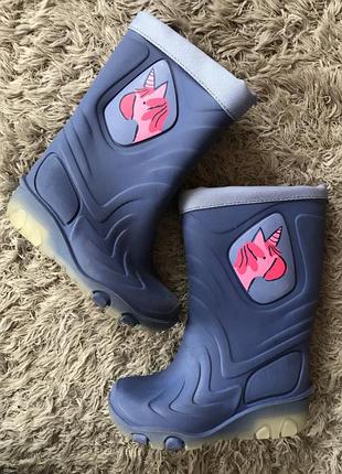 Чоботи гумові утеплені, сапоги резиновие ( є зйомний носок)