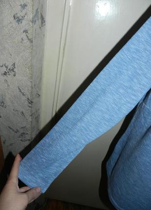 Трикотажная,меланж,блузка-свитшот с шнуровкой,большого размера,батал,болгария4 фото