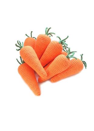 Пасхальный декор, морковки, 10 шт2 фото