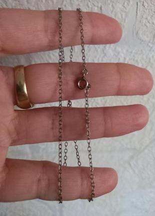 Винтаж 925 серебро серебряная цепочка