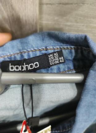 Джинсова сукня сорочка boohoo2 фото