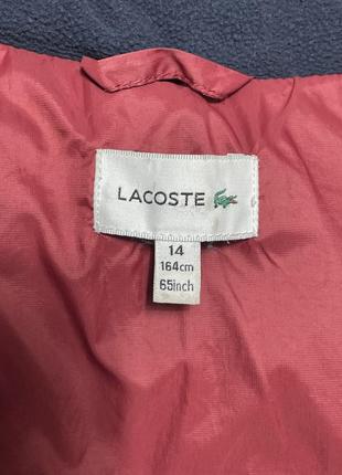 Куртка пуховая зимняя lacoste размер s10 фото