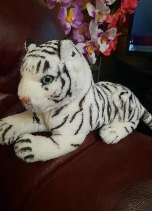 Мягкая игрушка белый тигр1 фото