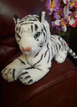 Мягкая игрушка белый тигр2 фото