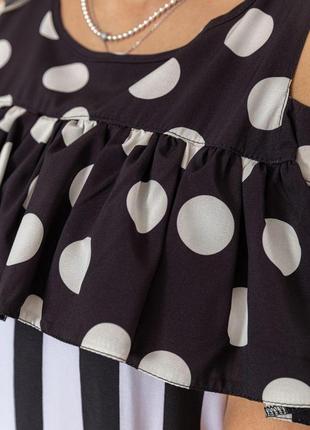 Сукня жіноча, колір чорно-білий, розмір 46, 104r00045 фото