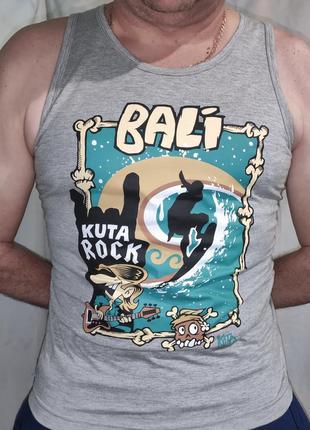 Стильна фірмова катон пляжна майка acung bali.м