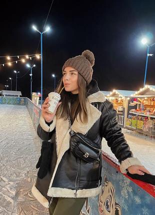 Дубленка pull & bear