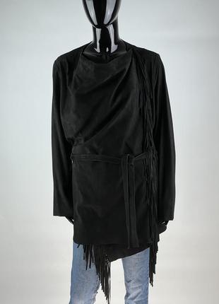 Фирменная кожаная куртка накидка imperial vera pelle1 фото