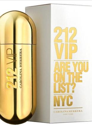 Жіноча парфумована вода   в стилі carolina herrera 212 vip (кароліна херера 212 віп) 80 мл