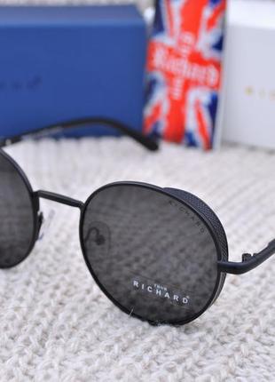 Фирменные круглые очки thom richard polarized unisex с шорой