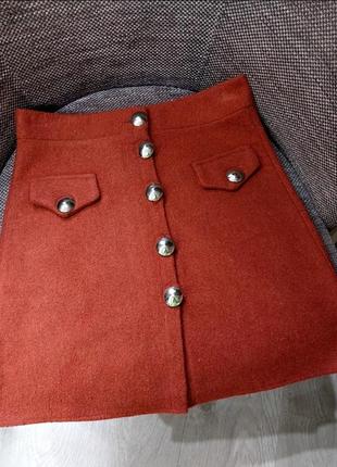 Кашемировая юбка на размер ххс/хс.3 фото
