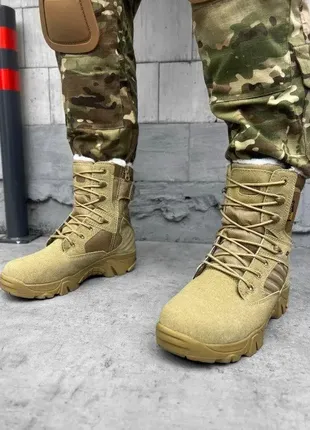 Военные зимние берцы delta койот, армейские зимние ботинки на меху delta койот ,армейские ботинки ко4 фото