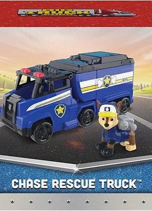 Машинка-трансформер з фігуркою paw patrol чейз та поліцейський автомобіль щенячий патруль spin master 60655358 фото