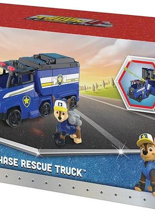 Машинка-трансформер з фігуркою paw patrol чейз та поліцейський автомобіль щенячий патруль spin master 60655359 фото