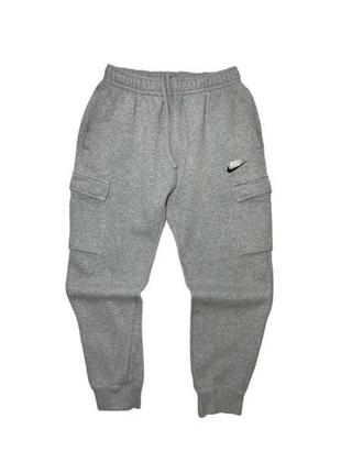 Теплые спортивные штаны nike cargo fleece pants2 фото