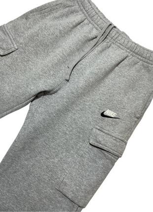 Теплые спортивные штаны nike cargo fleece pants3 фото