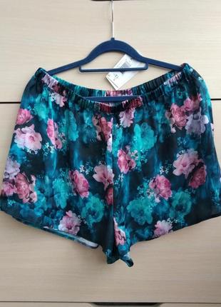 40р. атласные домашние, спальные шорты matalan