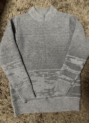 Удлиненный свитер с шерсть ichi
