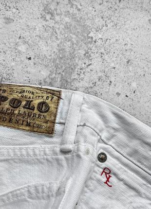 Polo ralph lauren men’s white premium denim jeans джинси10 фото