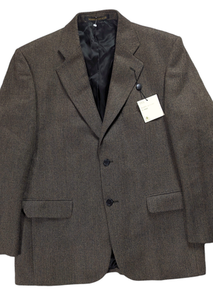 Marks spencer твидовый пиджак блейзер винтажный herringbone елочка