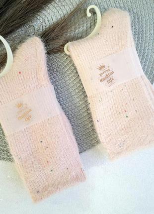 Женские теплые носки из шерсти альпаки1 фото