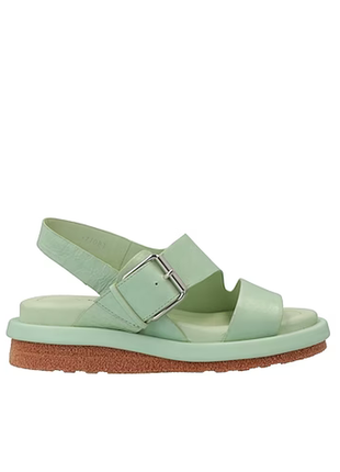 Elvio zanon sandals sage green 39 soft leather кожаные босоножки зеленый шалфей сандалии