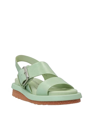 Elvio zanon sandals sage green 39 soft leather кожаные босоножки зеленый шалфей сандалии8 фото