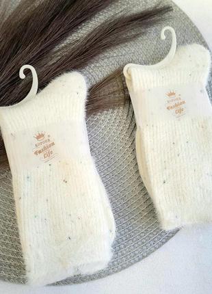 Женские теплые носки из шерсти альпаки6 фото