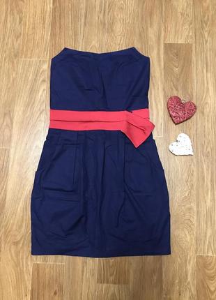 Красивое платье без бретелей размер s
