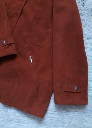 Демисезонная куртка, ветровка, пиджак, 52-54, искуственная замша, kreym bòrg2 фото