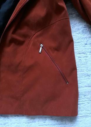 Демисезонная куртка, ветровка, пиджак, 52-54, искуственная замша, kreym bòrg4 фото