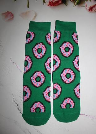 Носки пончики зеленые высокие 35-39