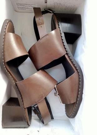 Marco ferretti 39 женские босоножки кожа sandals dark brown2 фото