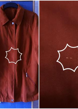 Демисезонная куртка, ветровка, пиджак, 52-54, искуственная замша, kreym bòrg10 фото